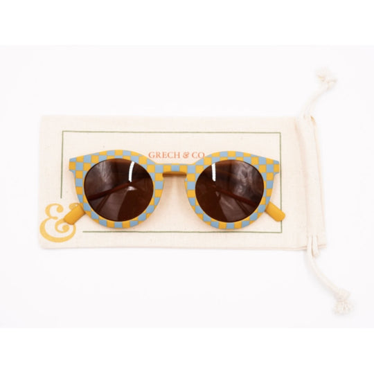 Baby Polarized Sunglasses - Laguna/Wheat Checks by Grech & Co.