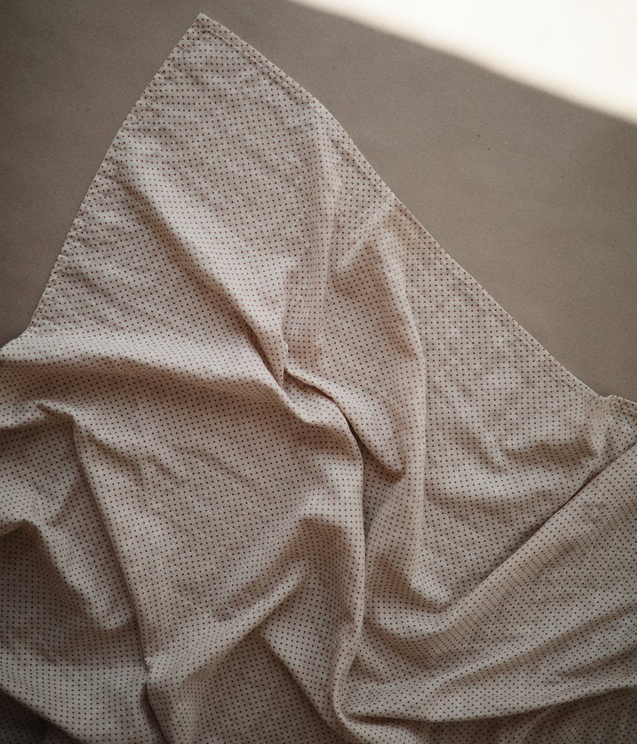 Organic Muslin Swaddle - Caramel Polka Dot by Mushie Bedding Mushie & Co   