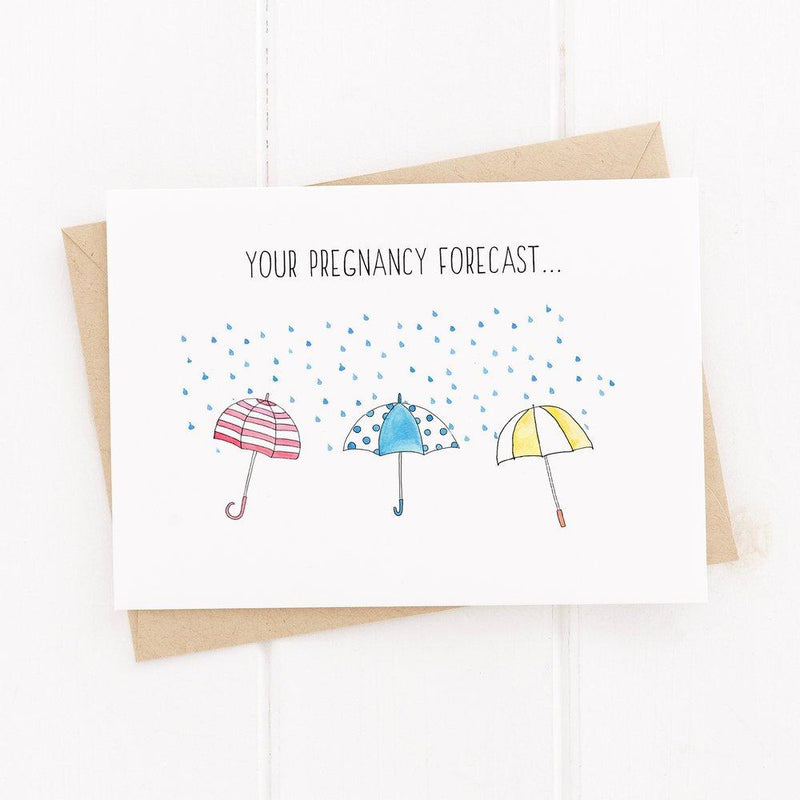 Pregnancy Forecast Card by Party Napkins Co Paper Goods + Party Supplies Party Napkins Co   