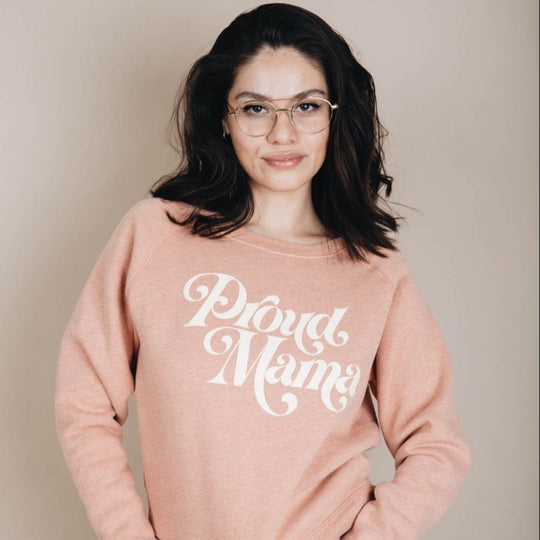 Proud Mama Crop Sweatshirt by The Bee & The Fox