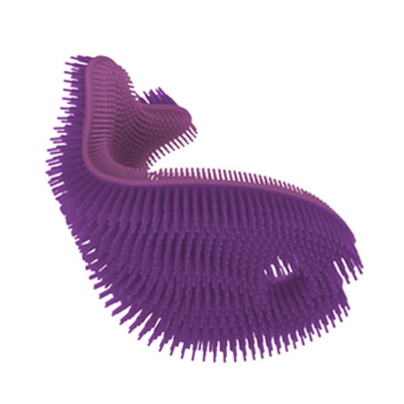 Silicone Bath Scrub - Purple Fish by InnoBaby Bath + Potty InnoBaby   