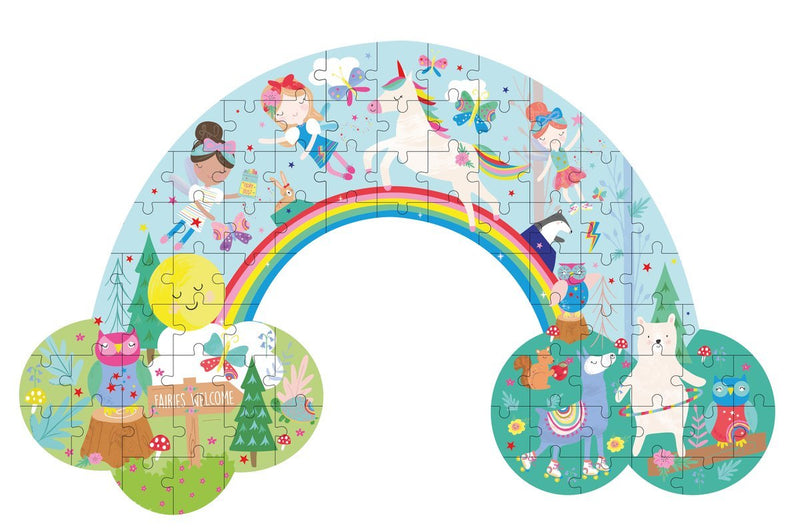 Rainbow Fairy Jigsaw Puzzle - 80 Pieces by Floss & Rock Toys Floss & Rock   