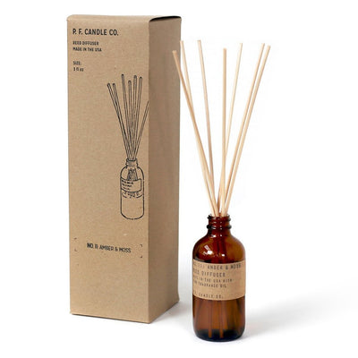 Amber + Moss Reed Diffuser by PF Candle Co Decor PF Candle Co   