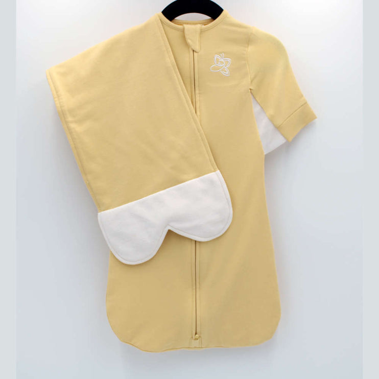 Mellow Yellow Swaddle - Small (0-3 M; 7-12 Lbs) by The Butterfly Swaddle Bedding The Butterfly Swaddle   