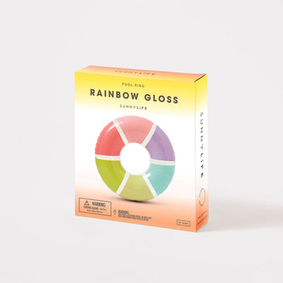 Pool Ring - Rainbow Gloss by Sunnylife Toys Sunnylife   