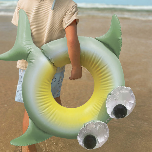 Kiddy Pool Ring Shark Tribe - Khaki by Sunnylife