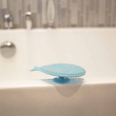 Silicone Mini Bath Scrub - Aqua Fish by InnoBaby Bath + Potty InnoBaby   