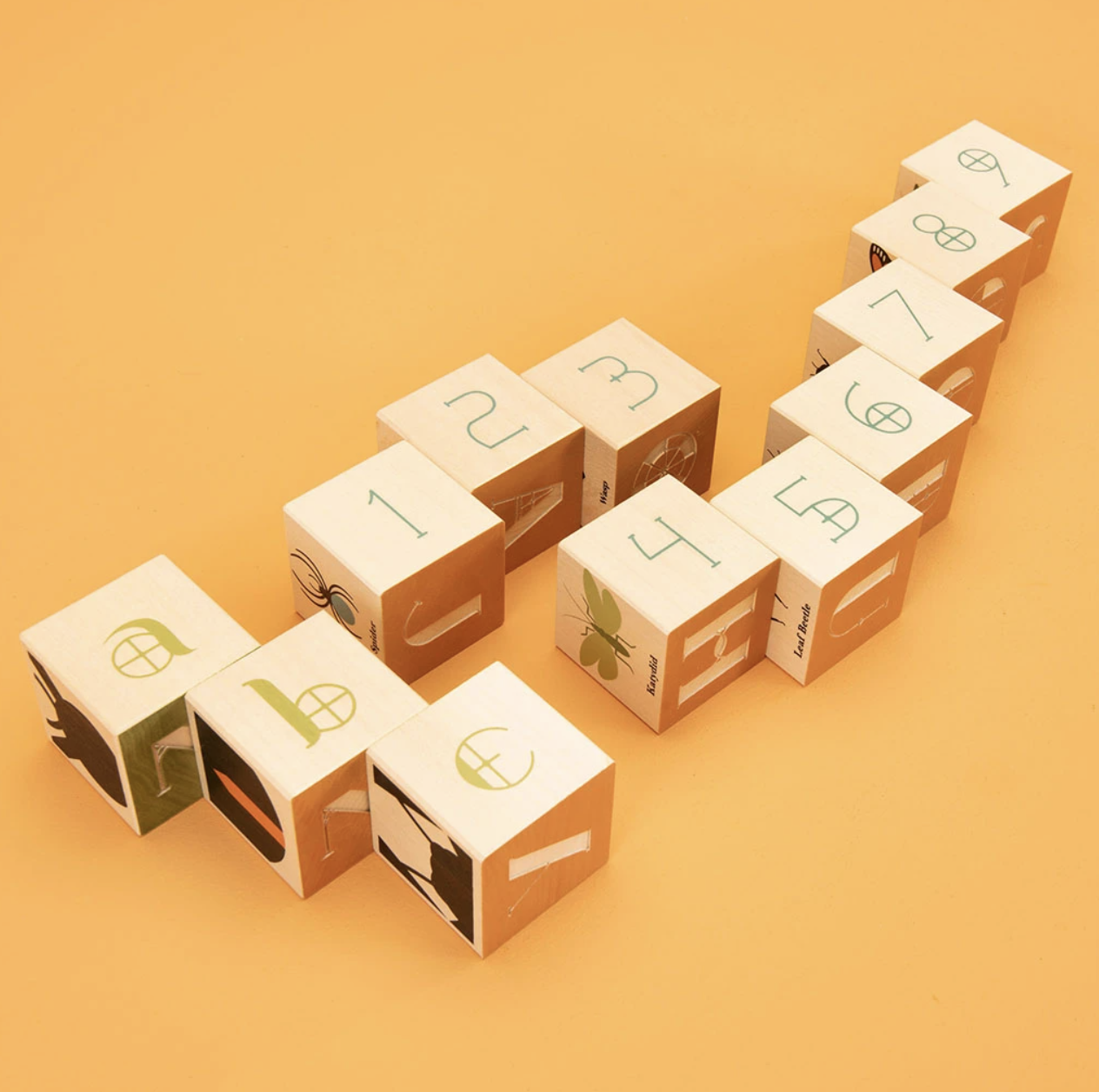 Bug Wooden Blocks by Uncle Goose Toys Uncle Goose   