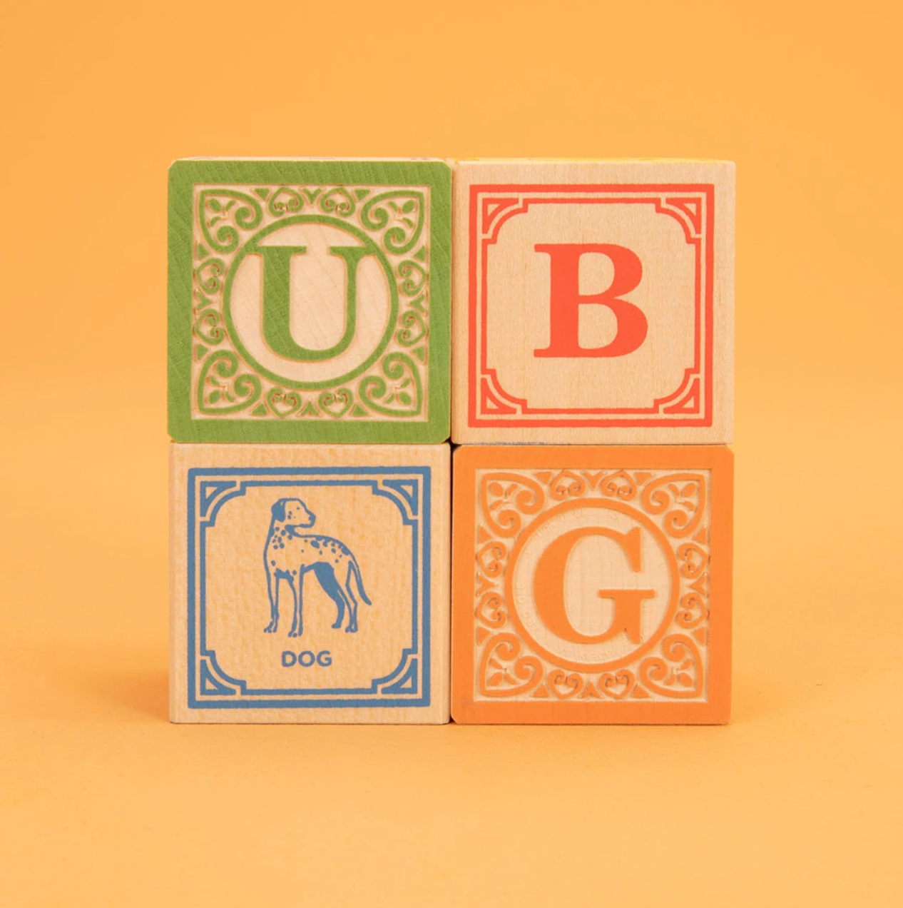 English Wooden ABC Blocks  by Uncle Goose Toys Uncle Goose   