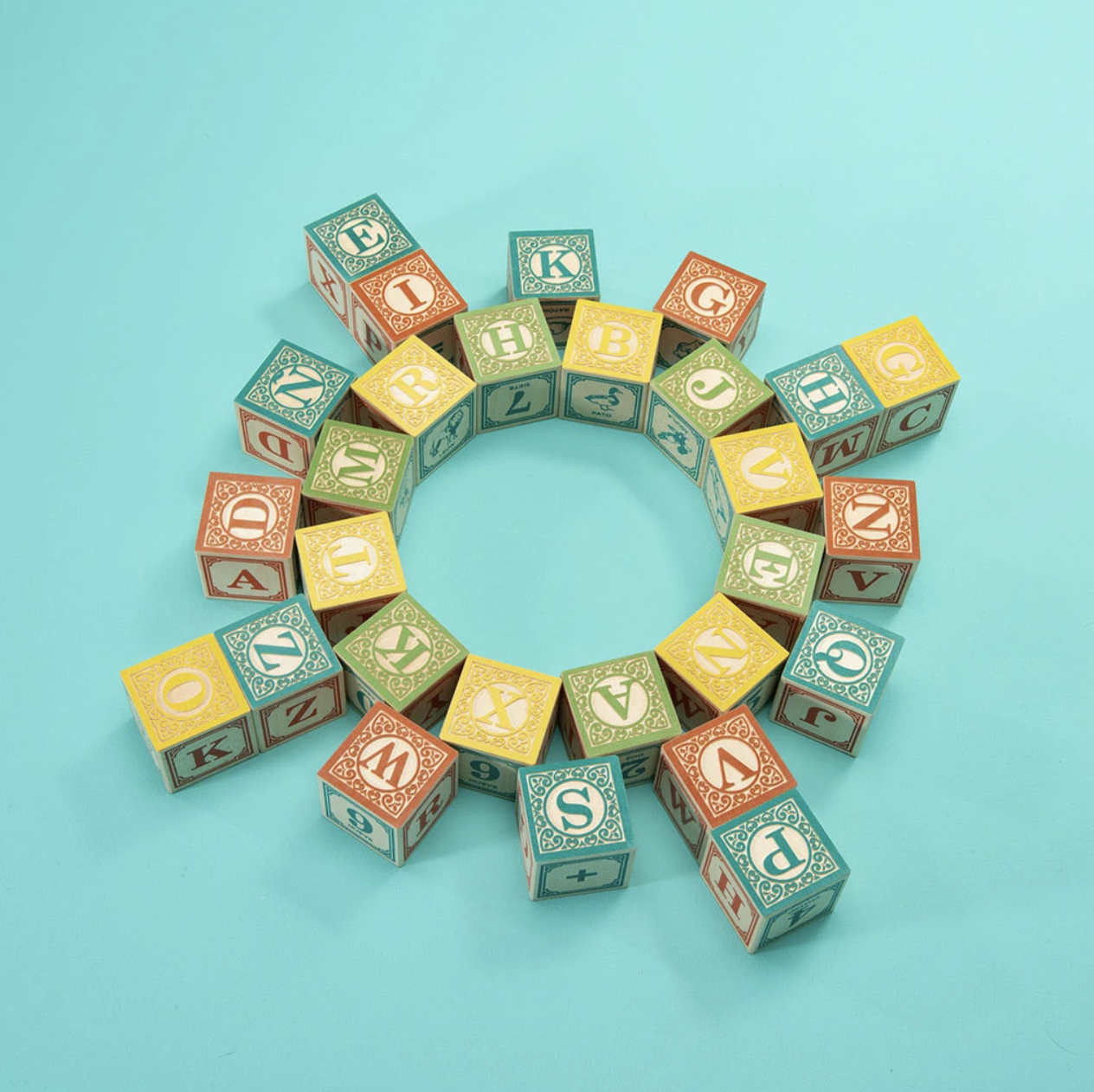 Spanish Wooden ABC Blocks by Uncle Goose Toys Uncle Goose   