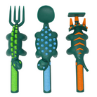 Dino Eating Utensils - Set of 3 Nursing + Feeding Constructive Eating   