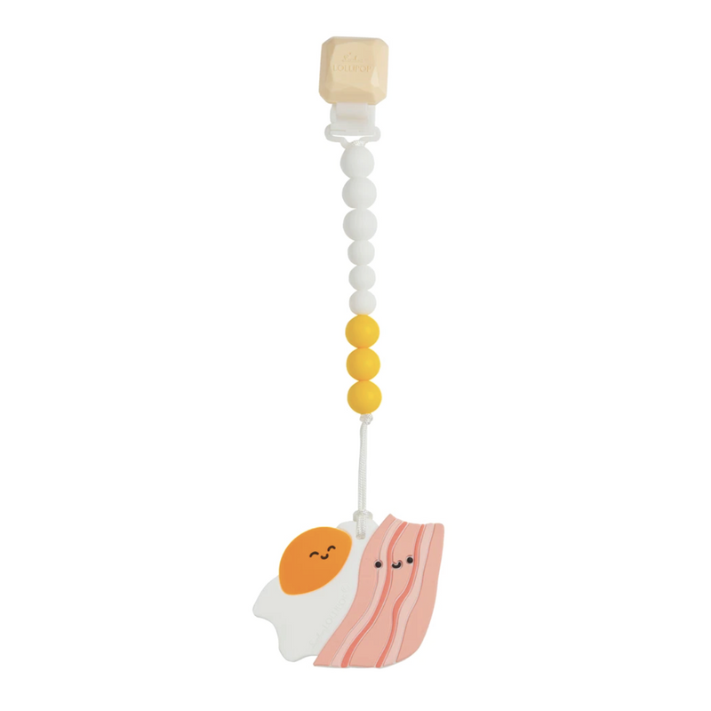 Bacon + Egg Teether Set by Loulou Lollipop Toys Loulou Lollipop   