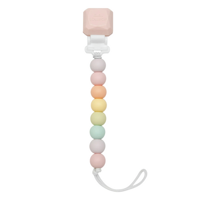 Lolli Gem Silicone Pacifier Clip - Cotton Candy by Loulou Lollipop Infant Care Loulou Lollipop   