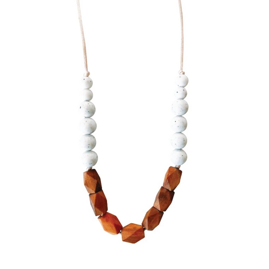 Harrison Teething Necklace - Moonstone by Chewable Charm
