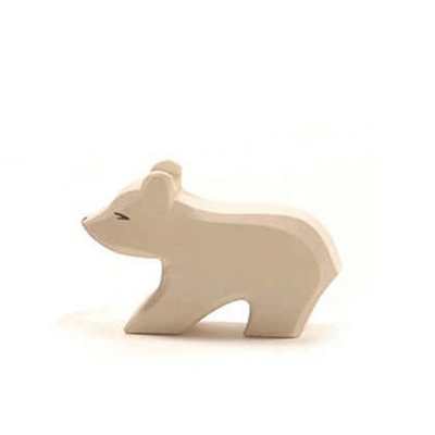 Polar Bear Small Short Neck by Ostheimer Wooden Toys Toys Ostheimer Wooden Toys   