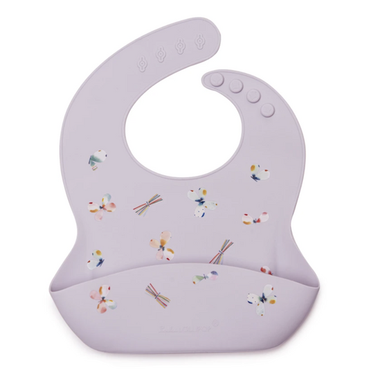 Silicone Bib - Butterfly by  Loulou Lollipop
