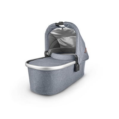 Bassinet V2 by UPPAbaby Gear UPPAbaby GREGORY (blue mélange/silver/saddle leather)  
