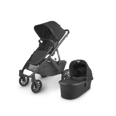 Vista V2 Stroller by UPPAbaby Gear UPPAbaby JAKE (black/charcoal/black leather)  