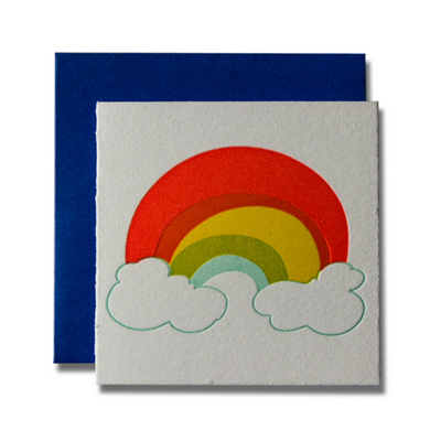 Tiny Rainbow Card by Ladyfingers Letterpress Paper Goods + Party Supplies Ladyfingers Letterpress   