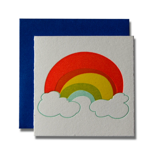 Tiny Rainbow Card by Ladyfingers Letterpress