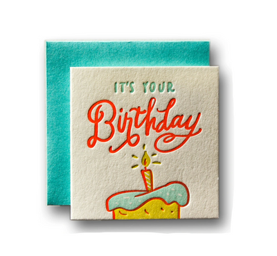 Tiny Birthday Card by Ladyfingers Letterpress Paper Goods + Party Supplies Ladyfingers Letterpress   