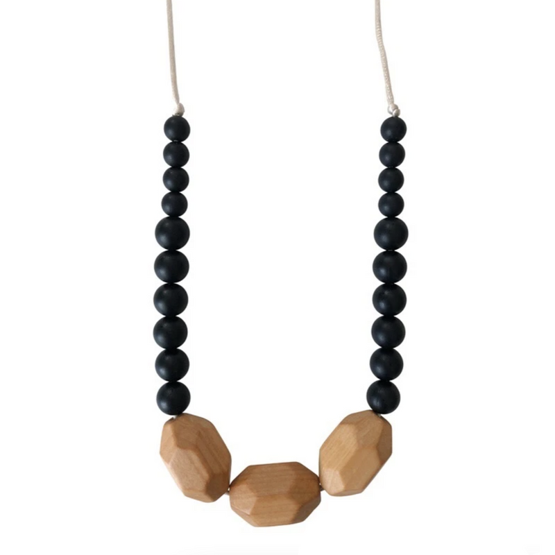 Austin Teething Necklace - Black by Chewable Charm Accessories Chewable Charm   