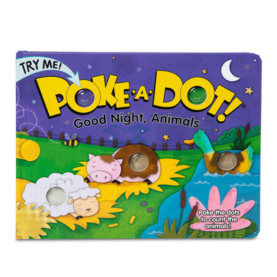 Poke-A-Dot Book - Good Night, Animals Books Melissa + Doug   