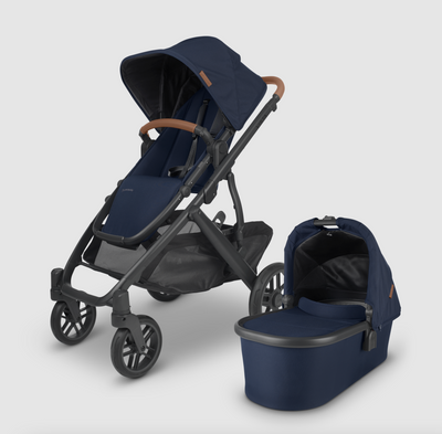 Vista V2 Stroller by UPPAbaby Gear UPPAbaby NOA (navy/carbon/saddle leather)  