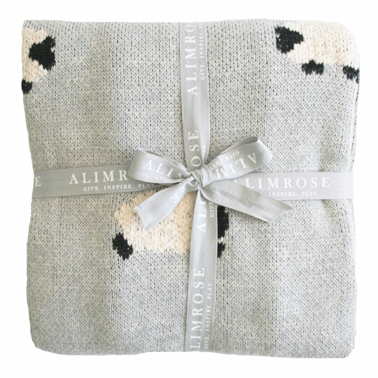 Baa Baa Baby Blanket - Grey by Alimrose
