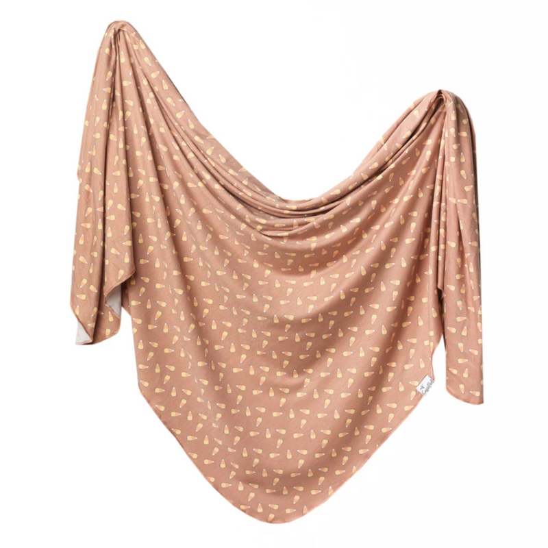 Knit Swaddle Blanket - Treat by Copper Pearl Bedding Copper Pearl   