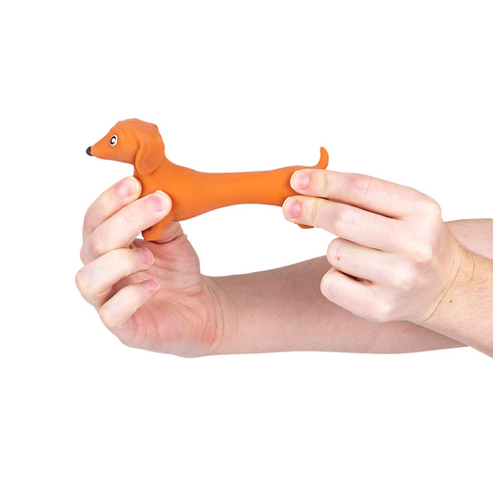 Stretch Dachshund - 4.5 Inch (1 Unit Assorted) by The Toy Network