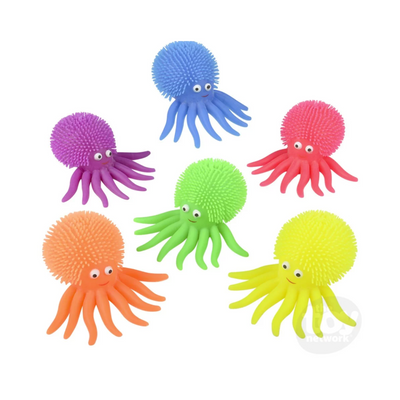Puffer Octopus - 4 Inch by The Toy Network Toys The Toy Network   