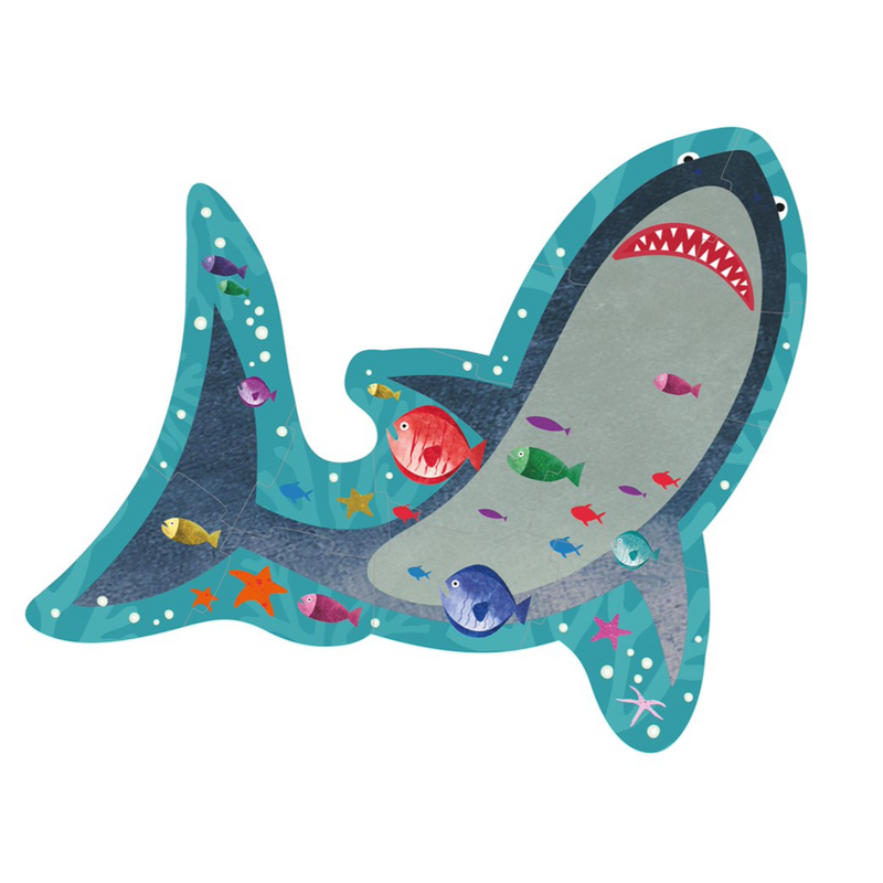 Shark Jigsaw Puzzle -12 Pieces by Floss & Rock Toys Floss & Rock   