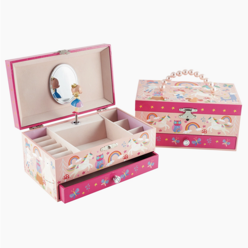 Rainbow Woodland Jewelry Box - Music: Over the Rainbow by Floss & Rock Accessories Floss & Rock   