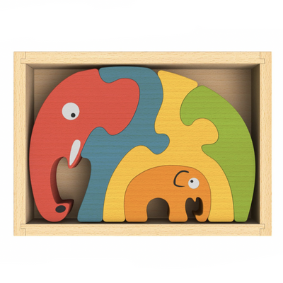 Elephant Family Puzzle by Begin Again Toys Begin Again   