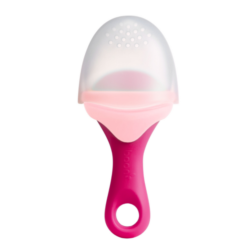 Pulp Silicone Feeding Teether - Pink by Boon Nursing + Feeding Boon   