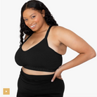 Sublime Support Nursing & Maternity Sports Bra - Black by Kindred Bravely Nursing + Feeding Kindred Bravely   