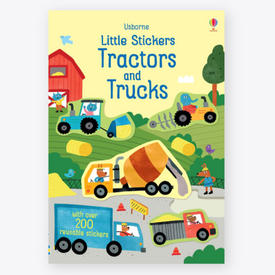 Little Stickers Book - Tractors and Trucks Books Usborne Books   
