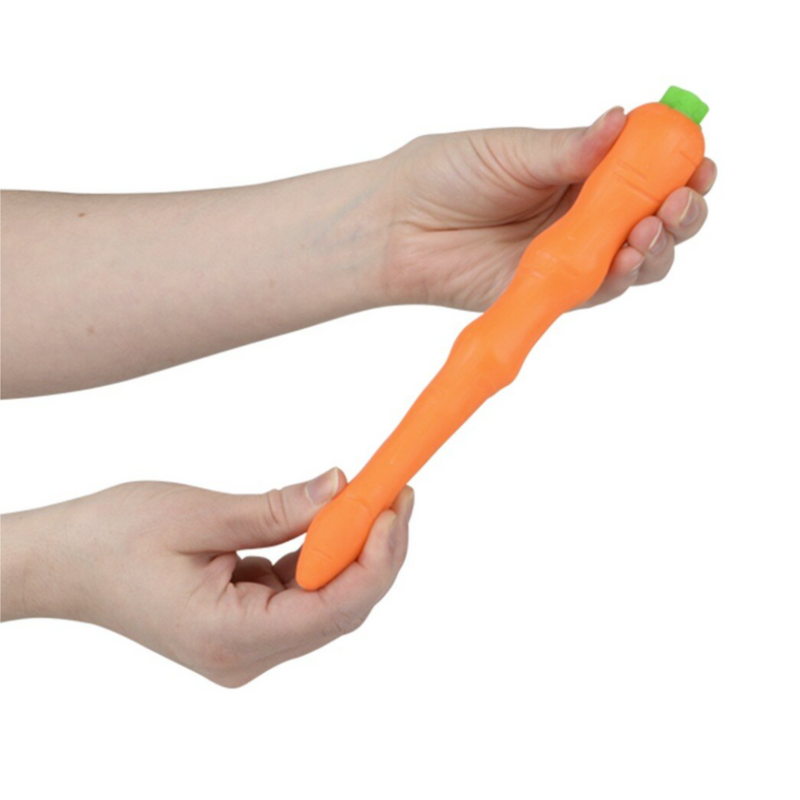 Stretch and Squeeze Carrot - 5.5 Inch by The Toy Network Toys The Toy Network   