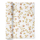 Wildflower Swaddle - White by Mini Wander Bedding Mini Wander   