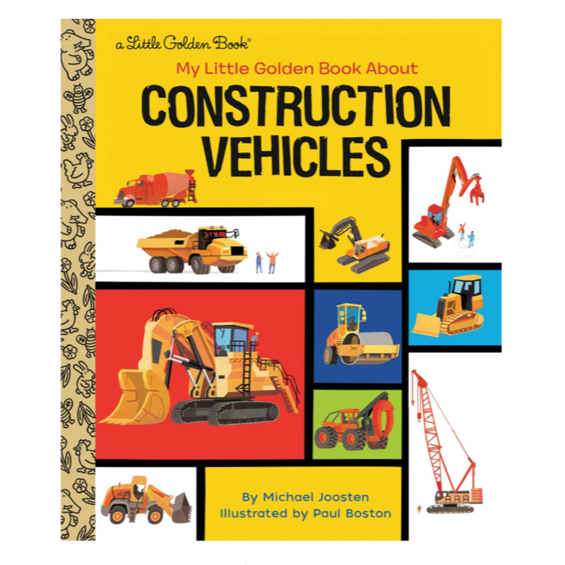 My Little Golden Book About Construction Vehicles Books Random House   