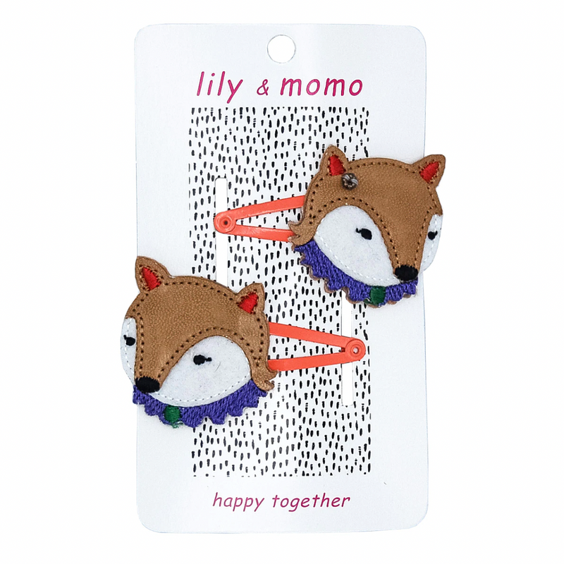 Fox Friends Forever Hair Clips by Lily + Momo Accessories Lily + Momo   