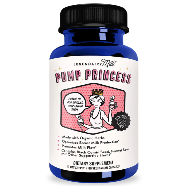 Pump Princess Organic Lactation Blend - 60 Capsules Nursing + Feeding Legendairy Milk   