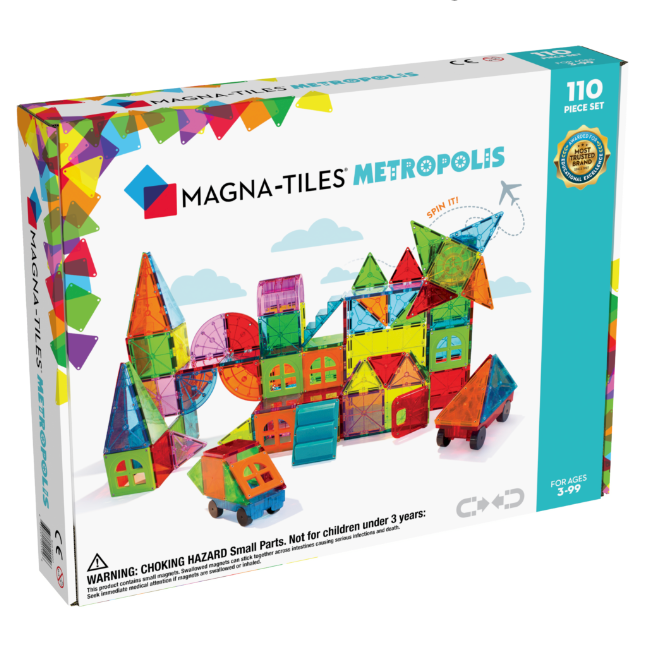 Metropolis 110 Piece Set by Magna-Tiles Toys Magna-Tiles   