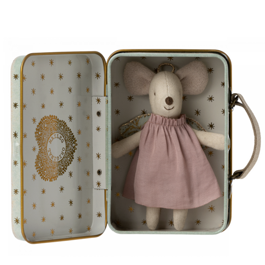 Angel Mouse in Suitcase by Maileg