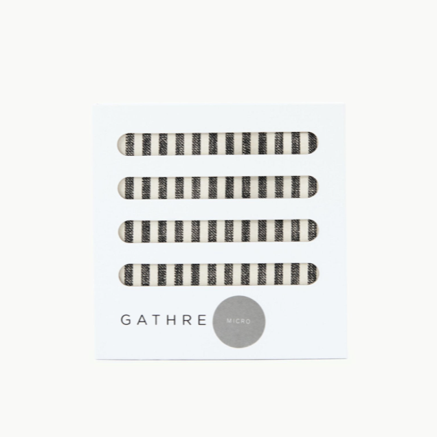 Leather Mini Mat - Stone Stripe by Gathre Decor Gathre   