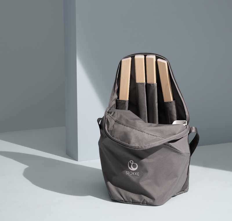 Clikk High Chair Bundle - Grey with Travel Bag by Stokke Furniture Stokke   