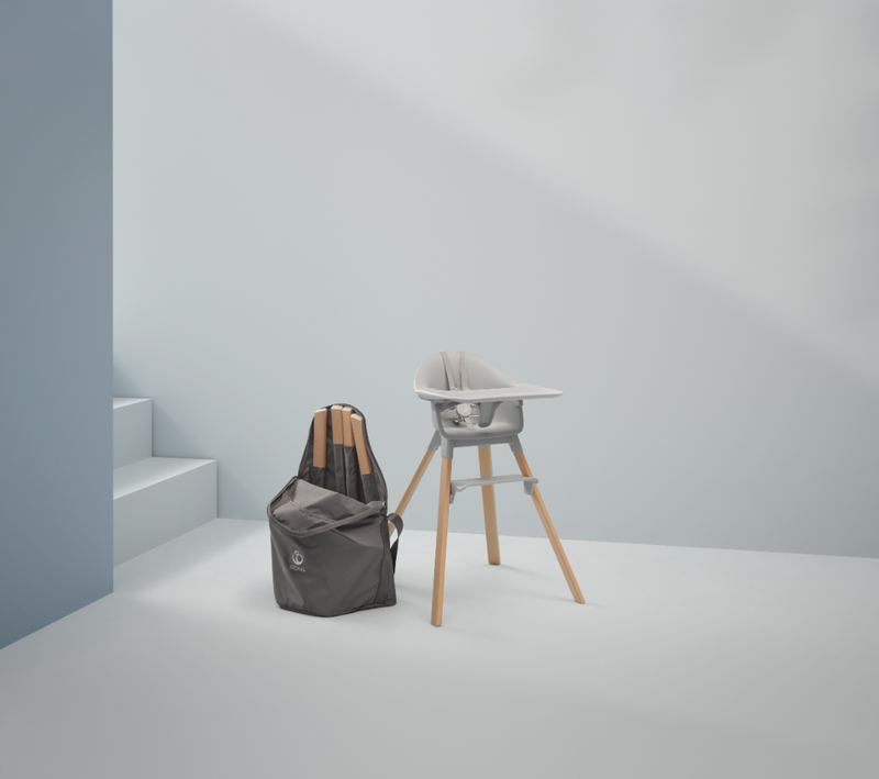 Clikk High Chair Bundle - Grey with Travel Bag by Stokke Furniture Stokke   
