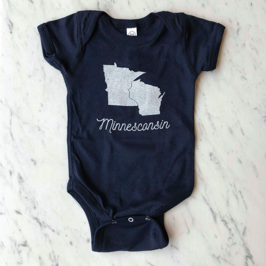 Minnesconsin Bodysuit - Navy by Sayer Goods