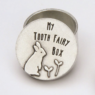 Pewter Tooth Fairy Box - Rabbit Gifts Beehive Kitchenware Co.   